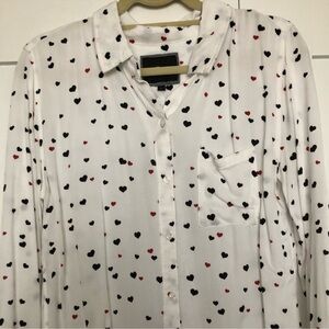 Rails Heart Print Buttondown